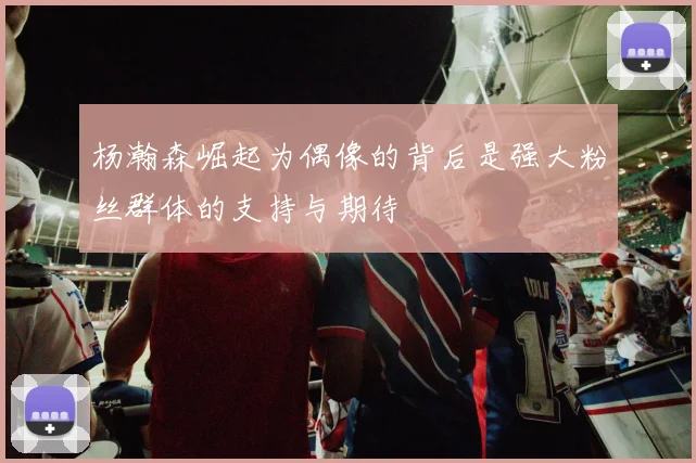杨瀚森崛起为偶像的背后是强大粉丝群体的支持与期待